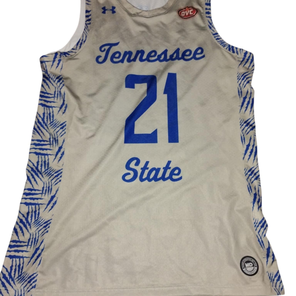Under Armour Blue and White Men's Jersey